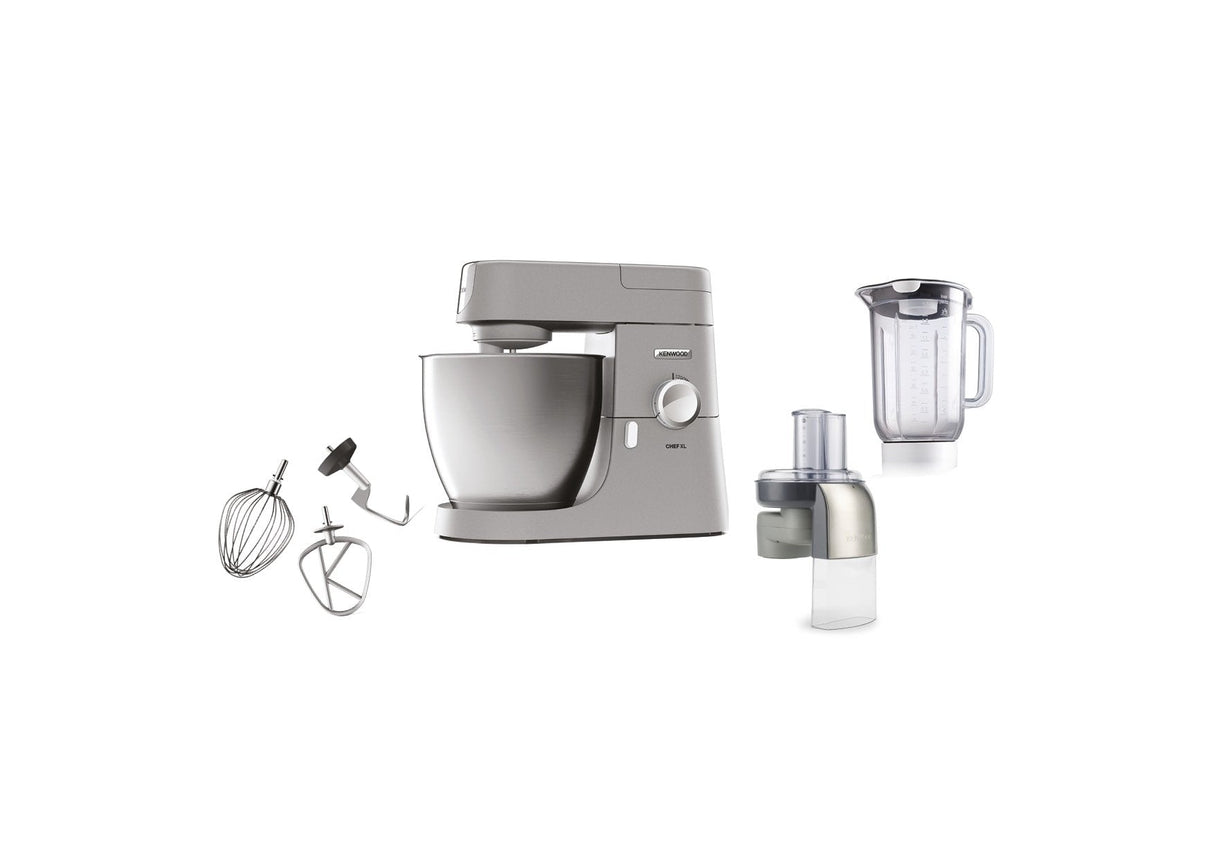 Procesador De Alimentos Kenwood Chef Xl Kvl4140s Plateado, 1.200 Vatios, Con Accesorio Batidor Y Cortador De Verduras 0w20011178