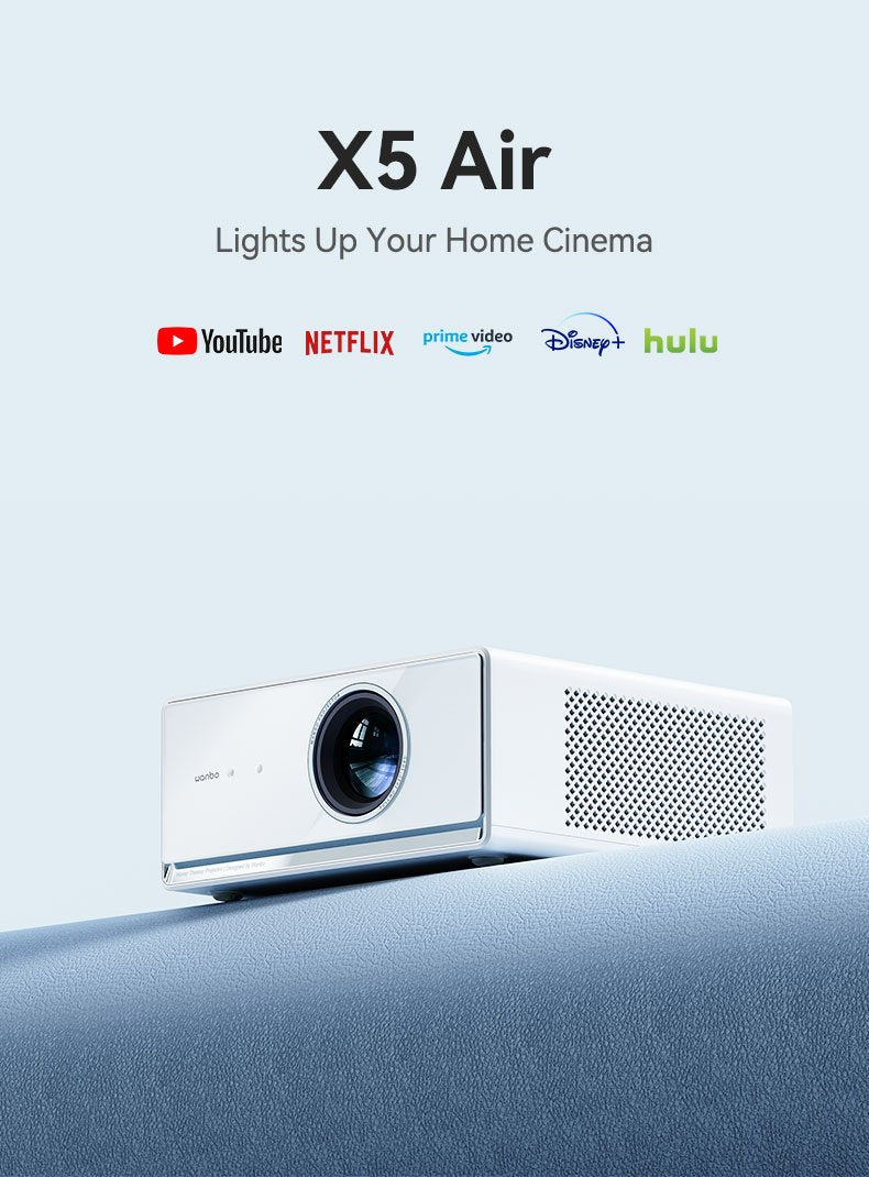 EAN 6970885350641 - WANBO X5 AIR proyector de película 1100 lúmenes ANSI 1920 x 1080 Pixeles Blanco imagen 3