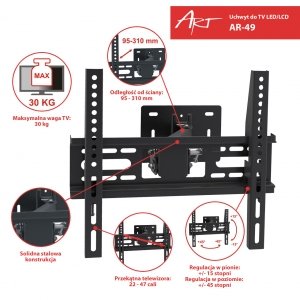 EAN 5902115403378 - ART RAMT AR-49 soporte para TV imagen 4
