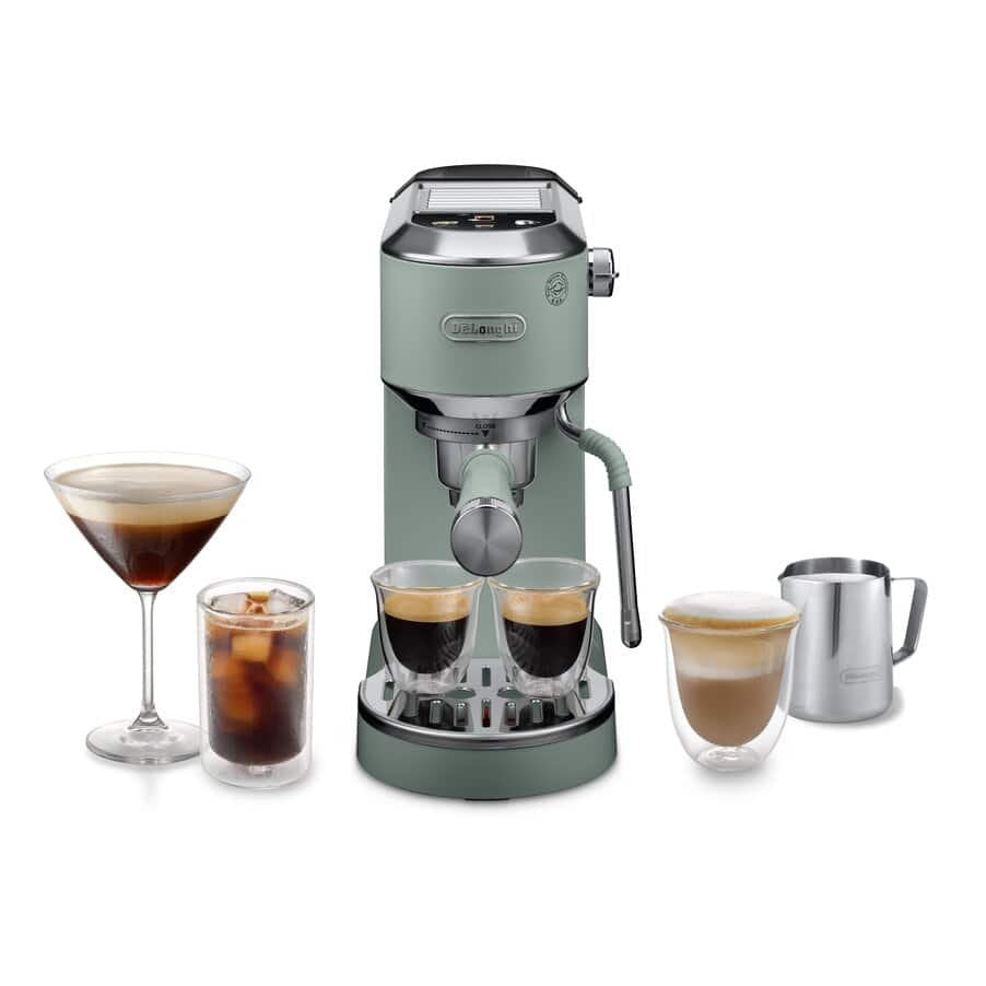 Delonghi Dedica Duo Ec890.Gr, Espresso Máquina Verde, Cerveza Fría 0132106345