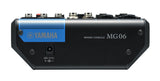 Yamaha Mg06 Mezclador Dj 6 Canales Negro