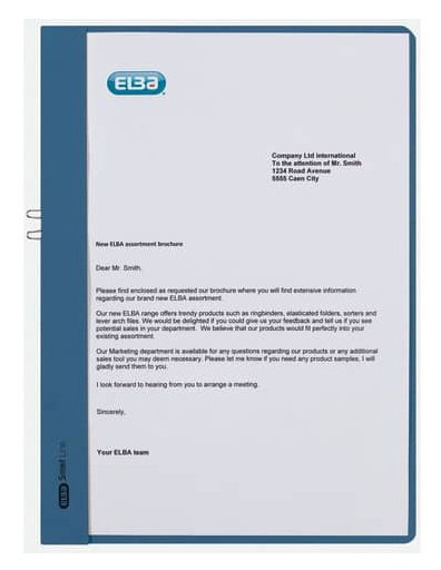 Elba Klemmhandmappe Smart Line A4 Azul