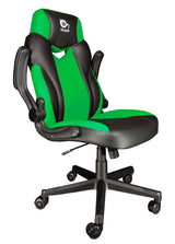 Talius Silla Crab Gaming Negr/Verde, Brazos Fijos, Butterfly, Base Metal, Ruedas 60mm Nylon, Gas C