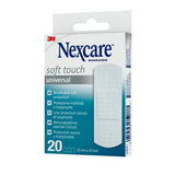 Nexcare Universal Soft Touch Pack De 20 Apositos Para Heridas - 25x72mm - Transpirable - Tacto Agradable - Blanco
