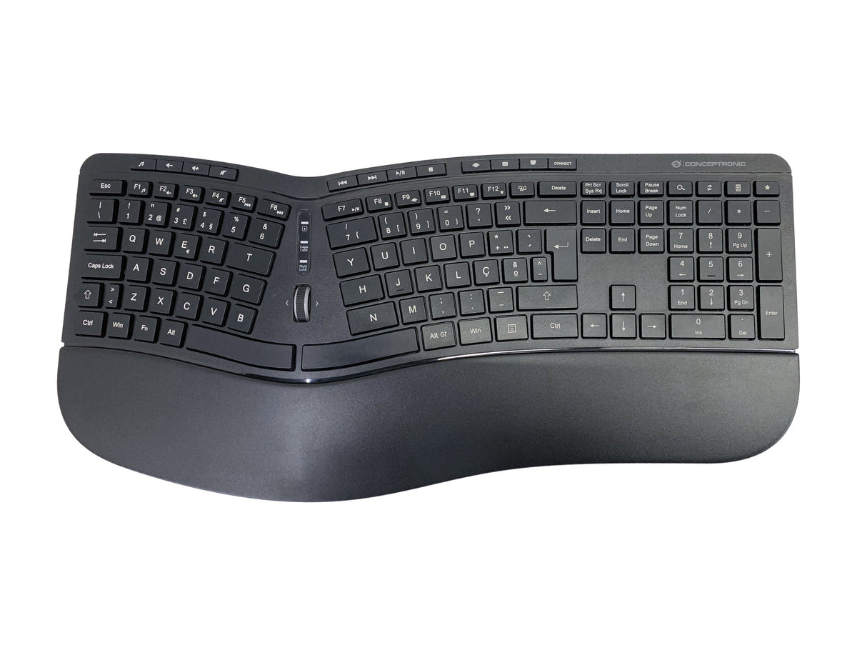 Teclado Portugués + Ratón Conceptronic Orazio02pt Rf Inalámbrico Qwerty Negro
