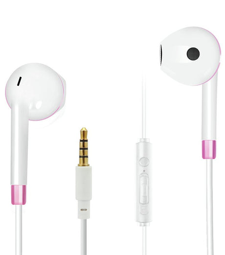 EAN 4010425959650 - 2GO 795965 auricular y casco Auriculares Alámbrico Dentro de oído Llamadas/Música Rosa, Blanco imagen 1