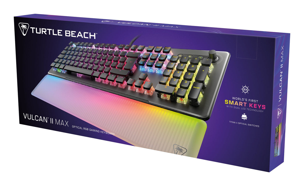 Turtle Beach Vulcan Ii Max (Negro/Transparente, De-Layout, Titan Ii Optical Red) Tbk-1001-02-De