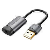 Tarjeta De Sonido Vention Cdjhb Usb Macho Jack 3.5 Hembra