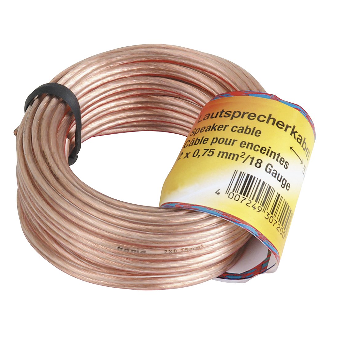 Cable Audio Hama 00205141 2 X 0.75 Mm² 10 M Transparente