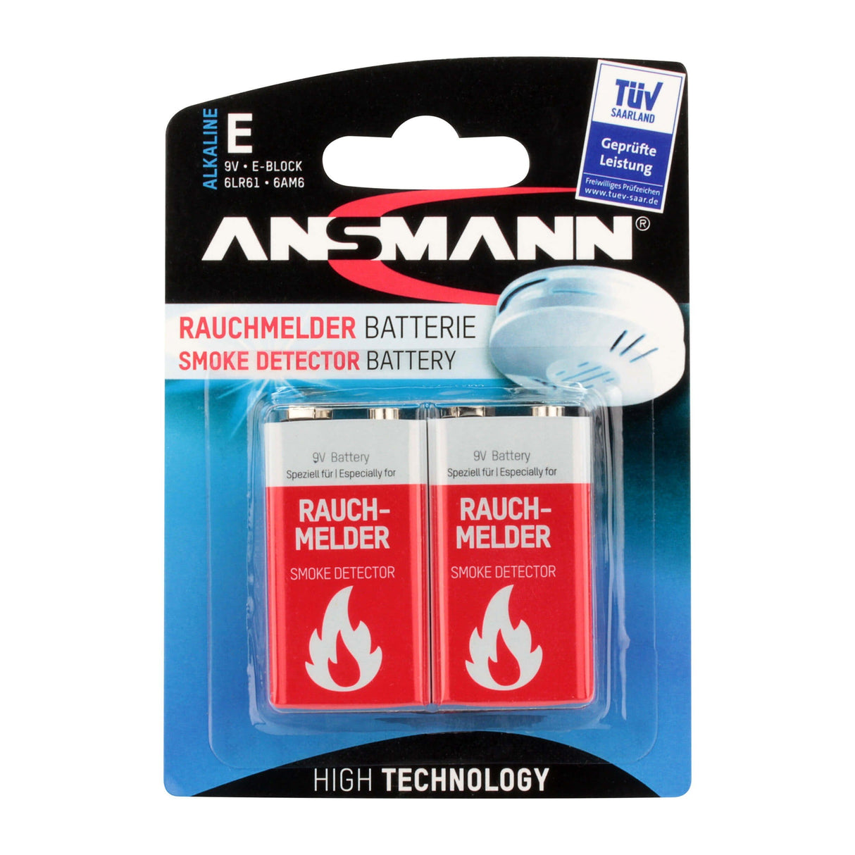 Ansmann 1515-0006 Batería Para Alarma De Humo