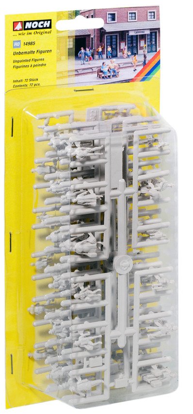 Noch H0 Sitzende Y Vertical Unbemalt Sitzend Stehend