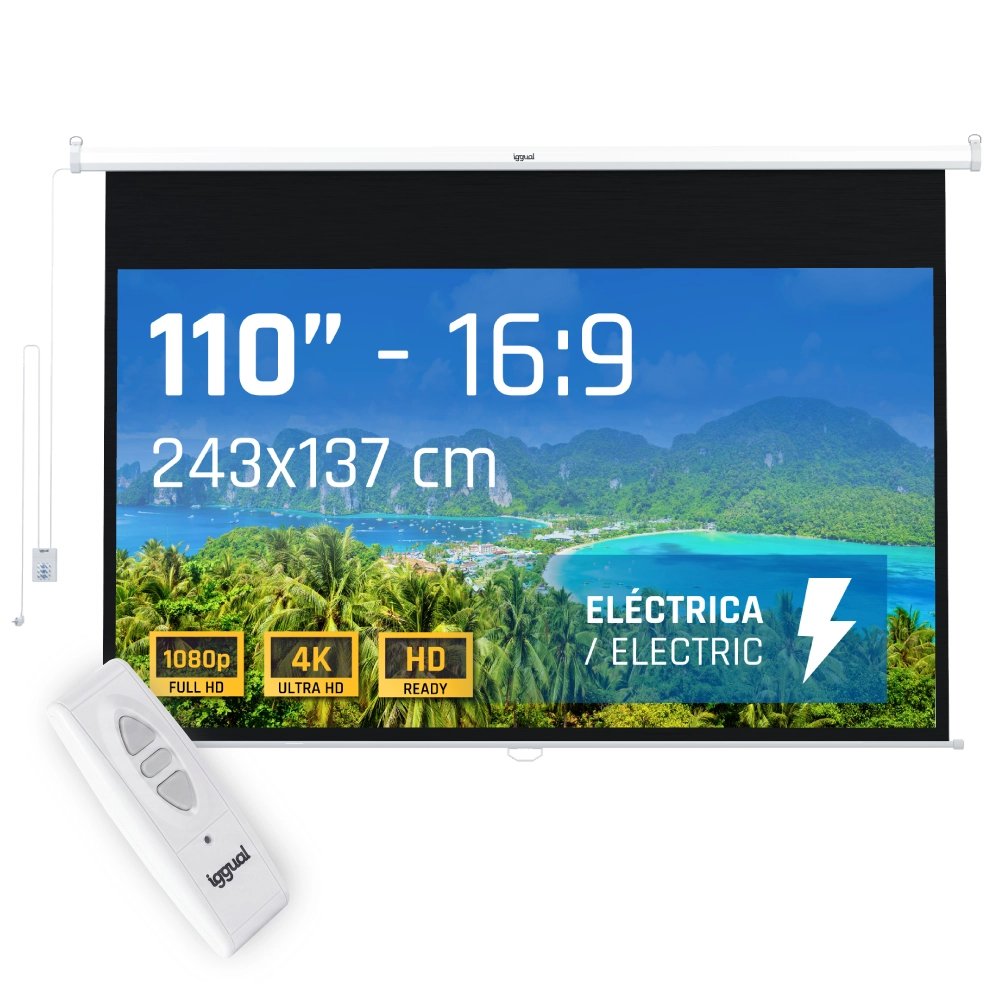 EAN 8435364307779 - iggual PSIES243 pantalla de proyección 2,79 m (110") imagen 1