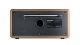 Radio Sharp Dr-450(Br) Digital  Fm Dab Dab+, Bluetooth 4.2, Alarm Function, Brown