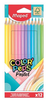 Maped Lápices De Colores Color´Peps Estuche De 12 C/Surtidos Pastel