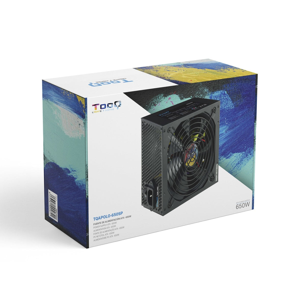 Tooq Fuente De Alimentacion Atx 650w Con Pfc Activo - Negro