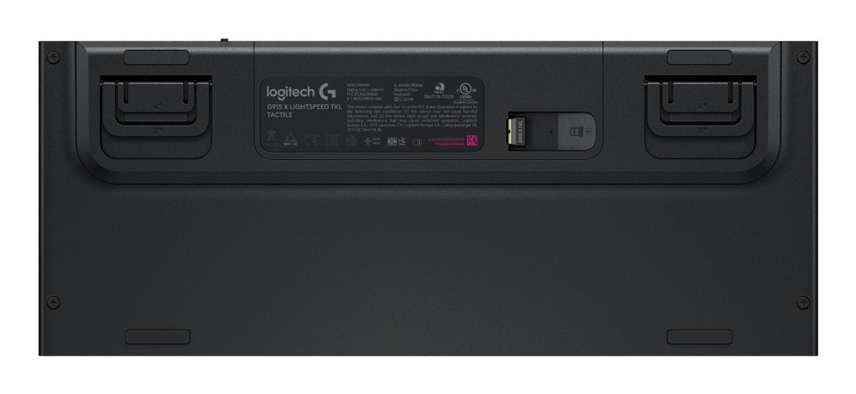 Logitech G915 X Lightspeed Tkl, Teclado Para Juegos Negro, Diseño De, Gl Tactile, Interruptores Gl Tactile 920-012716