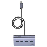 Unitek H1337bgy01 Hub 4in1 Usb-C With 4x Usb-A
