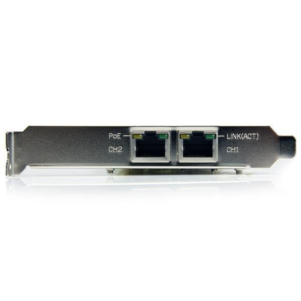 Startech Tarjeta De Red Poe/Pse Pci Express Gigabit Ethernet Con 2 Puertos Rj45â St2000pexpse