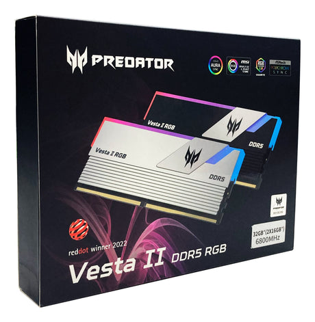 EAN 6955914639003 - Predator VESTA2-32GB-6000-1R8-V13 módulo de memoria 2 x 16 GB DDR5 6000 MT/s 288-pin DIMM imagen 12