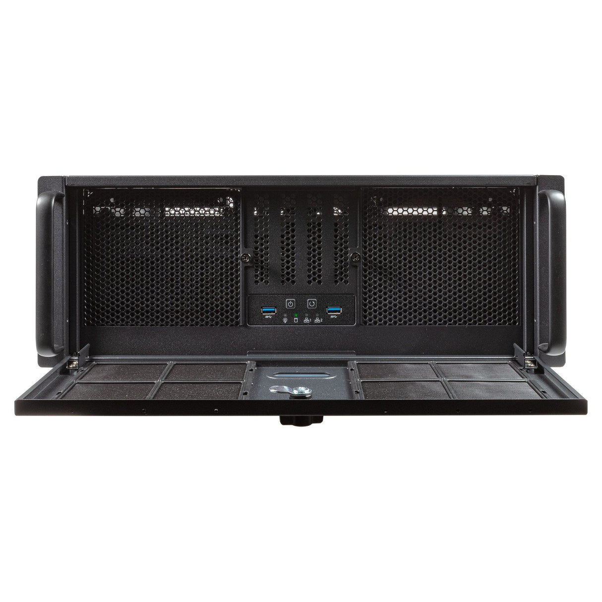 Unykach Uk4339v Caja Rack 4u 19" - Tamaños De Disco Soportados 3.5", 2.5" - Filtro Antipolvo - Usb-A 3.0, Usb-C - 2