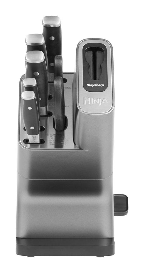 EAN 0622356249713 - Ninja Foodi StaySharp Bloque con ranuras para cuchillos Acero inoxidable Negro, Plata imagen 2