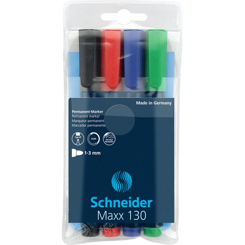Schneider Schreibgeräte Maxx 130 Permanentmarker 1.0 - 3.0 Mm Multicolor