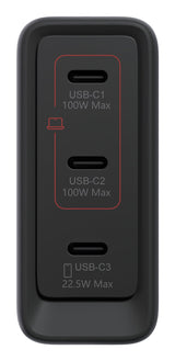 N Lenovo Multi-Port Usb-C 100w Gan-Cargador  Netzteil Schwarz Inkl. Usb-C Cable (1,8m)
