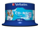EAN 0023942434382 - Verbatim CD-R AZO Wide Inkjet Printable no ID 700 MB 52x 50 pieza(s) imagen 1
