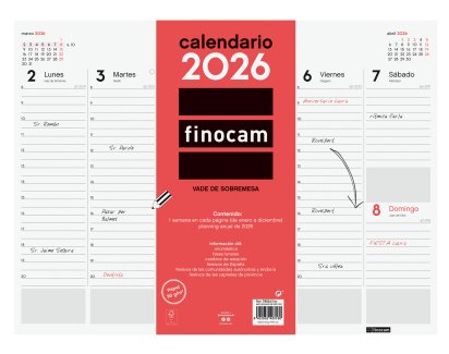 EAN 8422952403180 - Finocam 780240026 planificador imagen 1