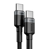 Baseus Cafule Gris/Negro - Cable Usb Tipo C A Tipo C  100w 2m