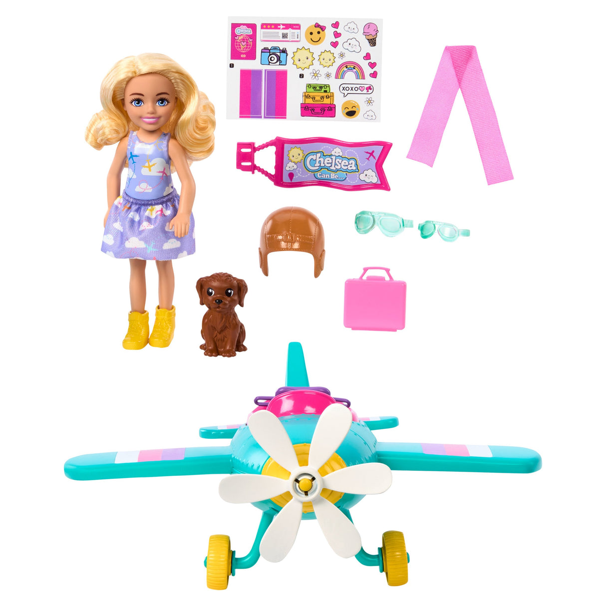Muñeca  Mattel Barbie Family & Friends Nueva Chelsea Can Be Plane