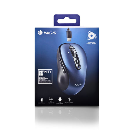 EAN 8435430623673 - NGS INFINITY RB ratón Oficina Ambidextro RF Wireless + Bluetooth Óptico 3200 DPI imagen 8