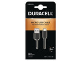 EAN 5055190170052 - Duracell USB5023A cable USB 2.0 2 m USB A Micro-USB A Negro imagen 1