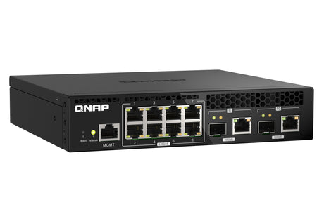 EAN 4713213518762 - QNAP QSW-M2108R-2C switch Gestionado L2 2.5G Ethernet (100/1000/2500) Energía sobre Ethernet (PoE) Negro imagen 3