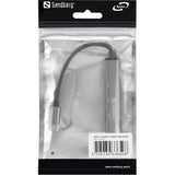 Sandberg 336-50 Hub Usb Tipo C 5000 Mbit/S 3xusb-A+2xusb-C Gris