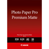 Papel Fotografico Canon Premium Matte Tinta Iimpresion A3 297x420mm 20 Hojas