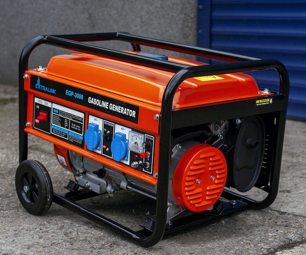 Extralink Ex.30349 Motor-Generador 2800 W 15 L Gasolina Negro, Naranja
