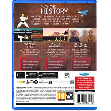 EAN 7350002934913 - Clear River Games The Making of Karateka Estándar PlayStation 5 imagen 2