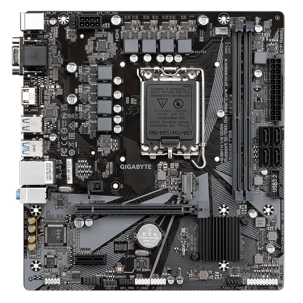 EAN 4719331851743 - GIGABYTE H610M H V2 DDR4 placa base Intel H610 Express LGA 1700 micro ATX imagen 2