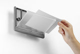 Letrero Puerta Durable Clcksign149x52.5 Pegado Tornillos Grafito