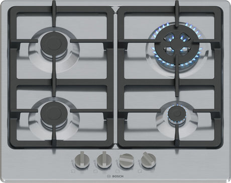 EAN 4242005484614 - Bosch Serie 4 PGH6B5K90 hobs Acero inoxidable Integrado 58 cm Encimera de gas 4 zona(s) imagen 1