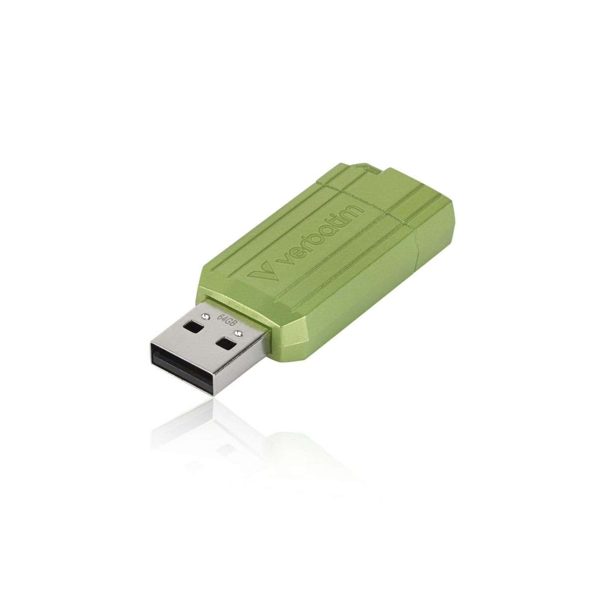 Usb-Mick 64gb Verbatim 2.0 Pin Mripe Eucalyptus Verde