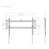 EAN 8433281017085 - TooQ LP1083F-B soporte para TV 2,03 m (80") imagen 6