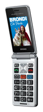 EAN 8015908820607 - Brondi 10282060 teléfono móvil 7,11 cm (2.8") 119 g Negro, Plata Teléfono para personas mayores imagen 1