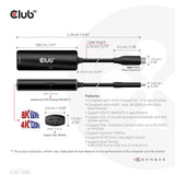 EAN 8719214472610 - CLUB3D CAC-1588 adaptador de cable de vídeo 0,17 m USB Tipo C Negro imagen 6