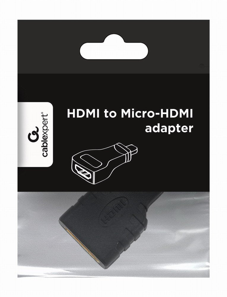 Gembird Adaptador Hdmi A Micro Hdmi H/M Negro  A-Hdmi-Fd