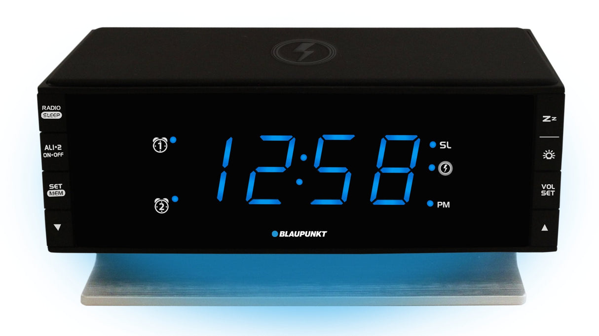 Blaupunkt Cr55charge Radio Reloj Digital Negro