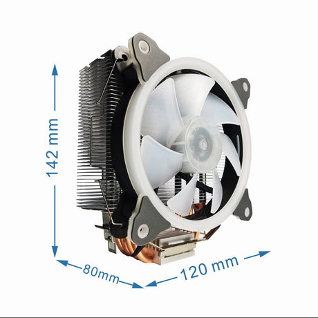 EAN 8716309123921 - Gembird CPU-HURACAN-ARGB-X130 sistema de refrigeración para ordenador Procesador Refrigerador de aire 12  imagen 7