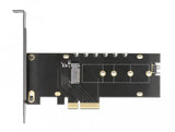 Tarjeta Delock Pci Express X4 A 1 X Nvme M.2 Key M Interno Con Disipador De Calor
