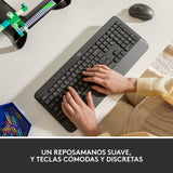 Teclado Español Logitech K650 Signature Bluetooth Qwerty Grafito